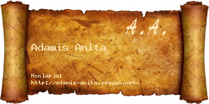 Adamis Anita névjegykártya